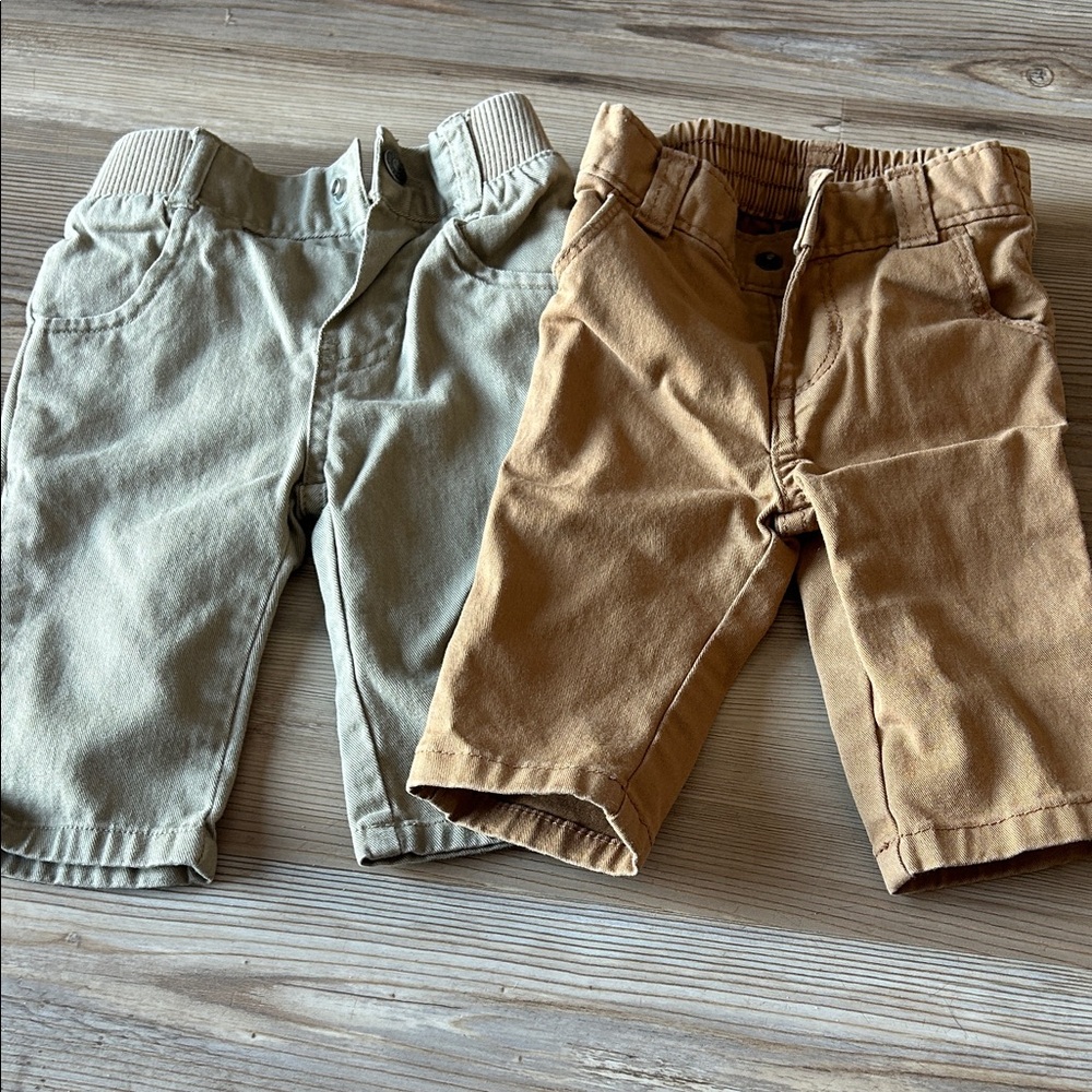 Kids Tan and Gray Bottoms